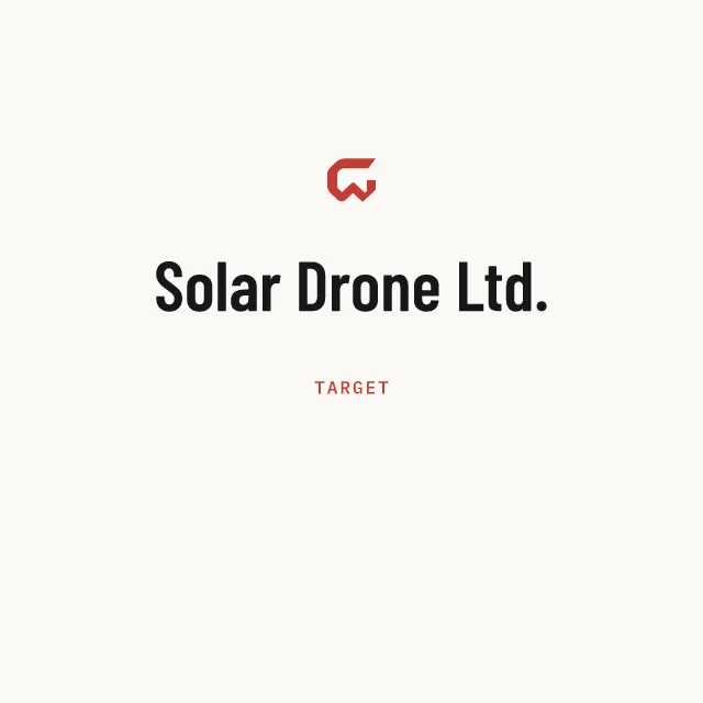 Target: Solar Drone Ltd.