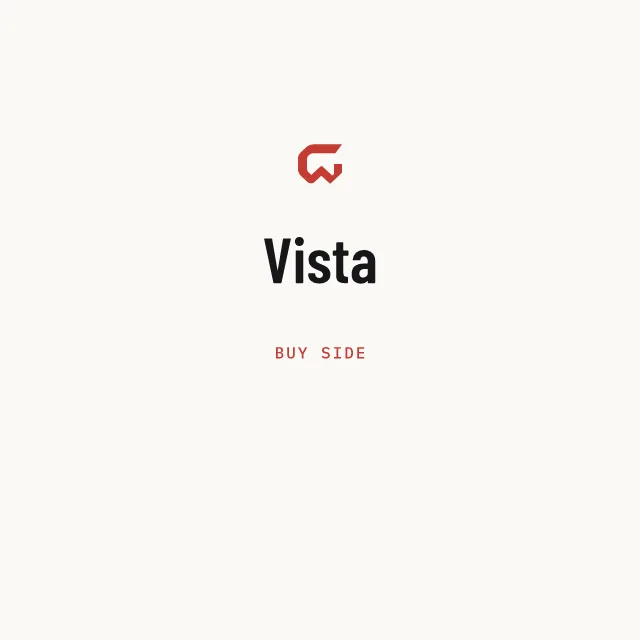 Buy side: Vista