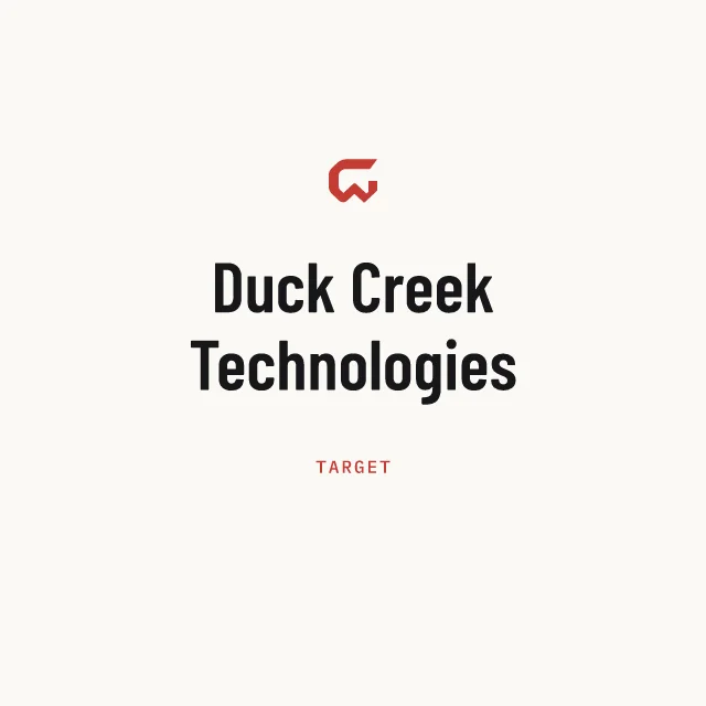 Target: Duck Creek Technologies