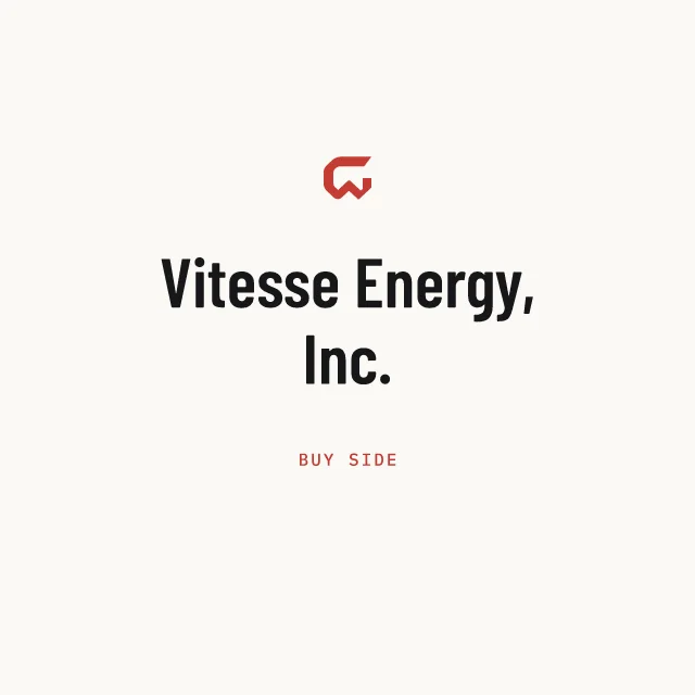 Buy side: Vitesse Energy, Inc.