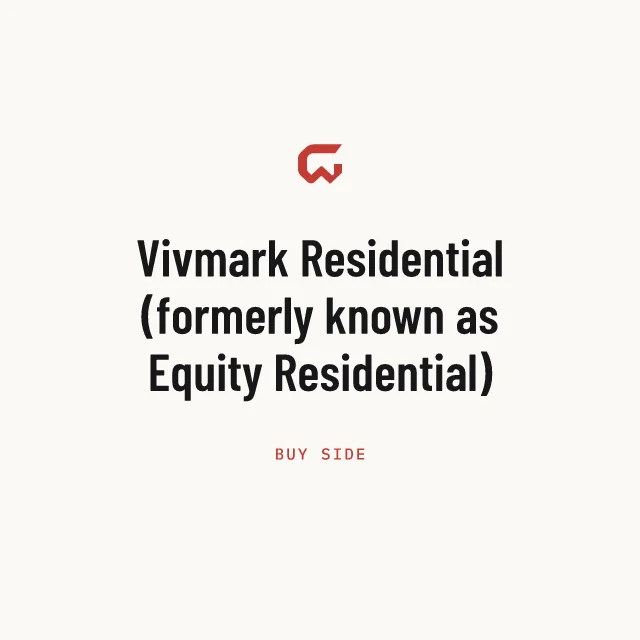 Buy side: Vivmark Residential (formerly known as Equity Residential)