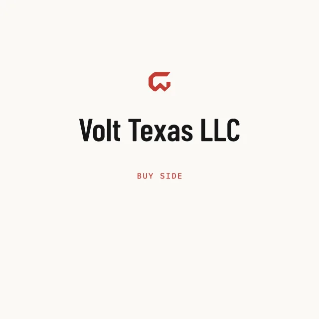Buy side: Volt Texas LLC