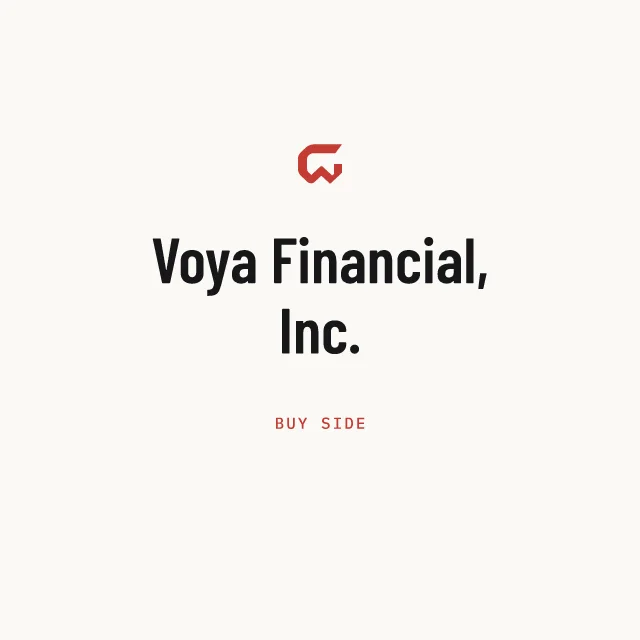 Buy side: Voya Financial, Inc.