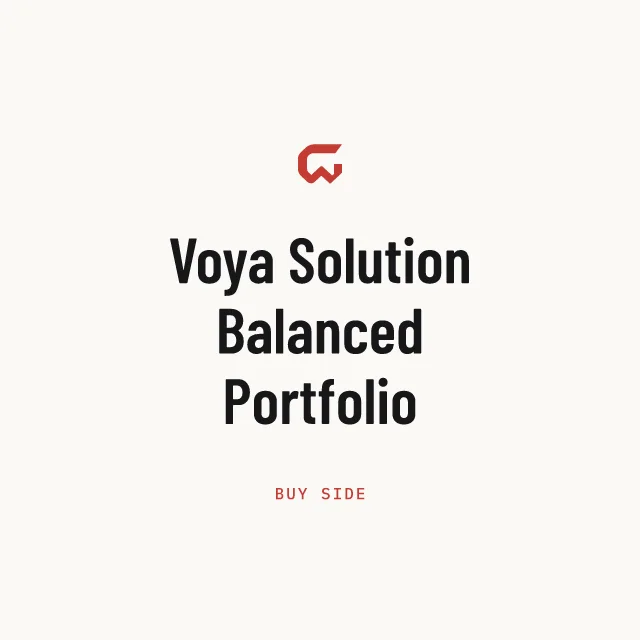Buy side: Voya Solution Balanced Portfolio