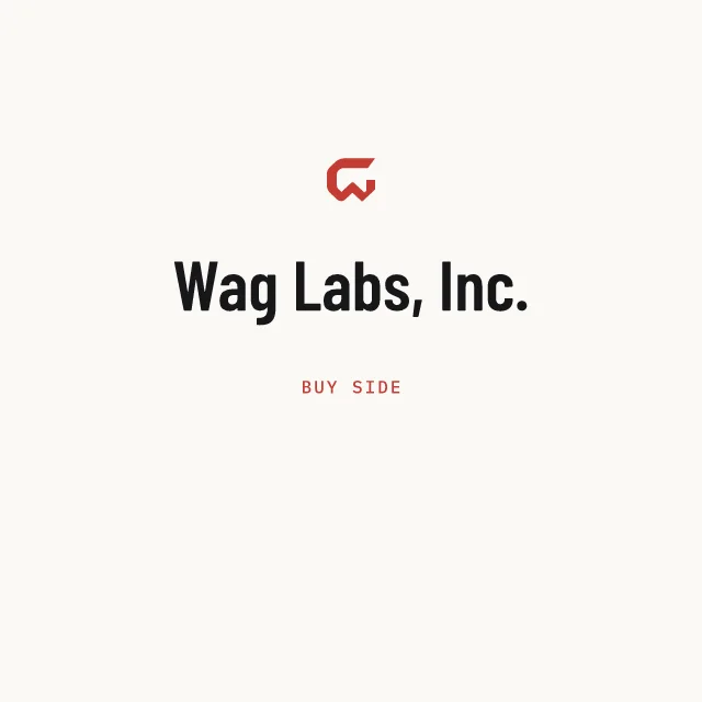 Buy side: Wag Labs, Inc.