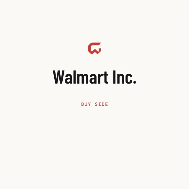 Buy side: Walmart Inc.