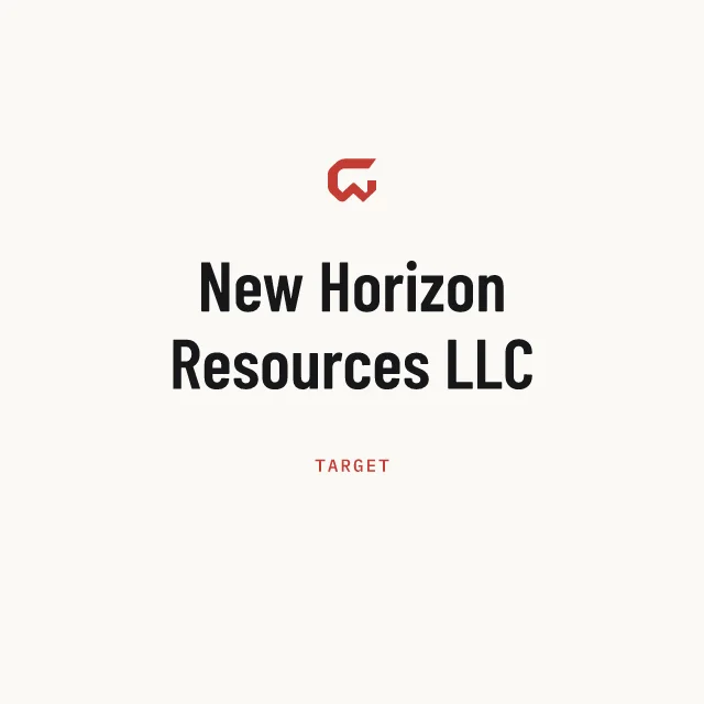 Target: New Horizon Resources LLC