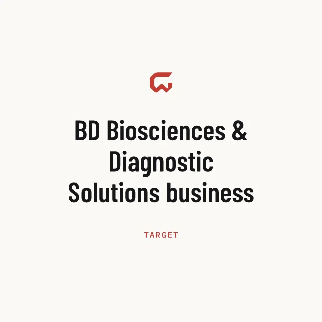 Target: BD Biosciences & Diagnostic Solutions business