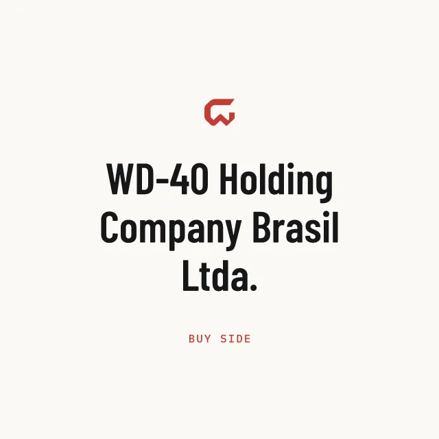 Buy side: WD-40 Holding Company Brasil Ltda.