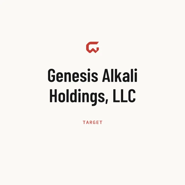 Target: Genesis Alkali Holdings, LLC