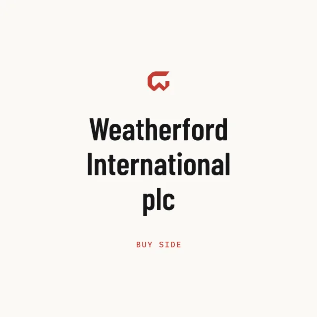 Buy side: Weatherford International plc