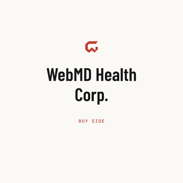 Buy side: WebMD Health Corp.