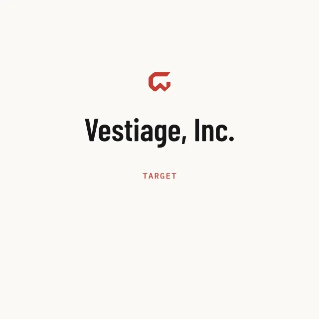 Target: Vestiage, Inc.