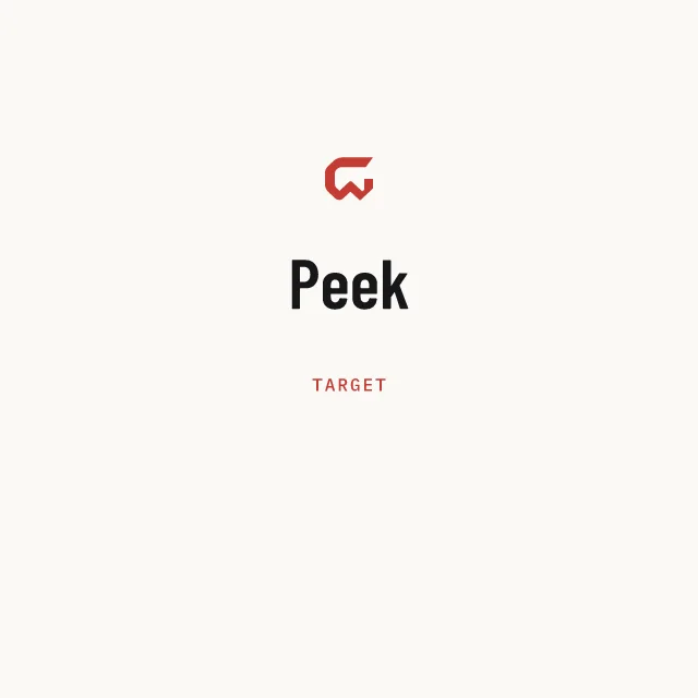 Target: Peek