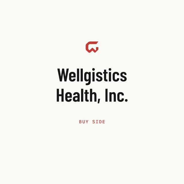Buy side: Wellgistics Health, Inc.