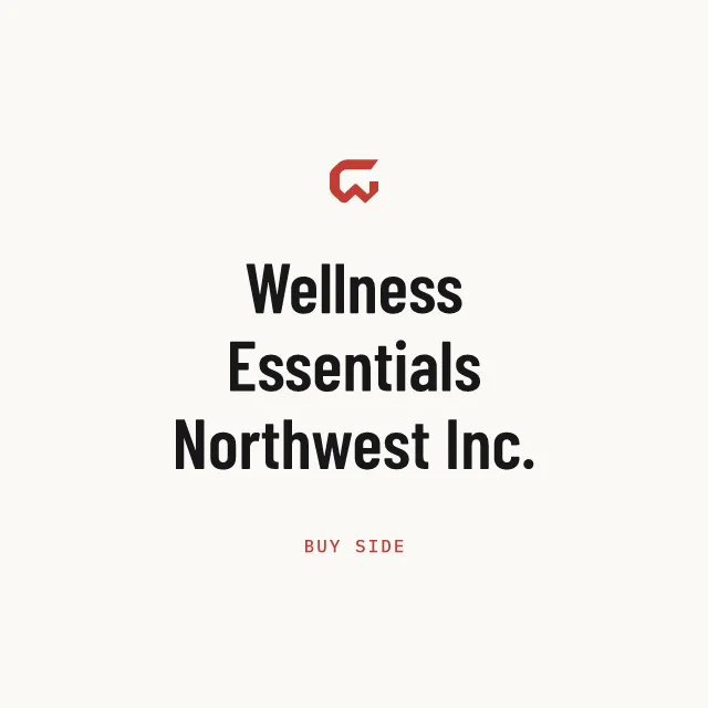 Buy side: Wellness Essentials Northwest Inc.