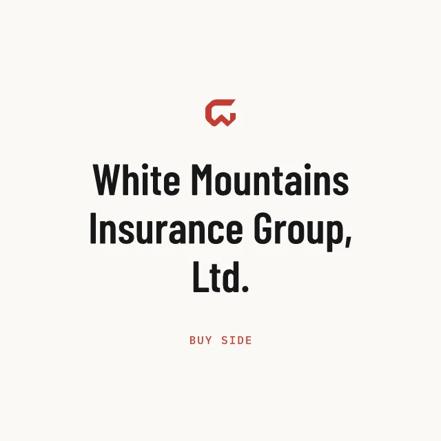 Buy side: White Mountains Insurance Group, Ltd.