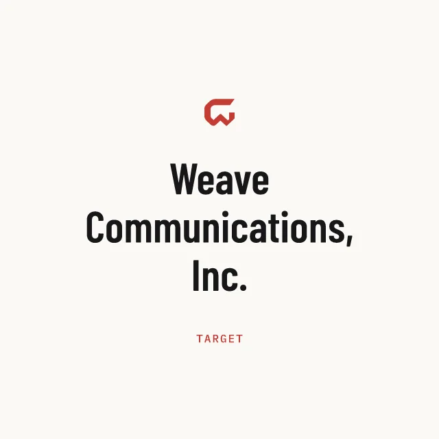 Target: Weave Communications, Inc.