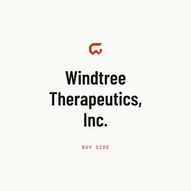 Buy side: Windtree Therapeutics, Inc.