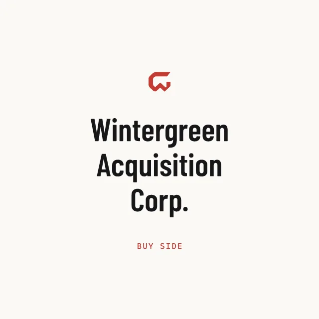 Buy side: Wintergreen Acquisition Corp.