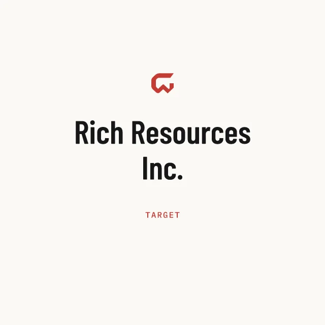Target: Rich Resources Inc.