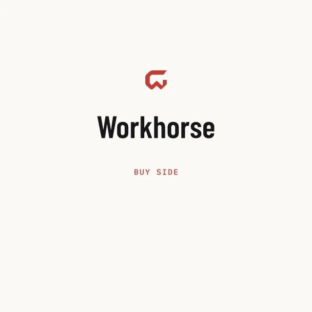 Buy side: Workhorse