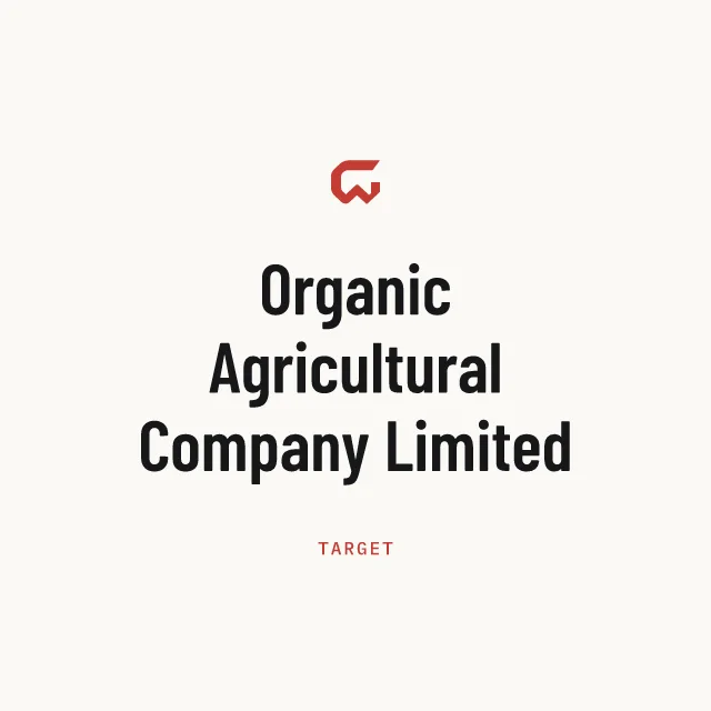 Target: Organic Agricultural Company Limited