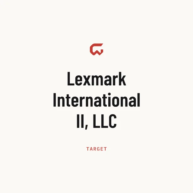 Target: Lexmark International II, LLC