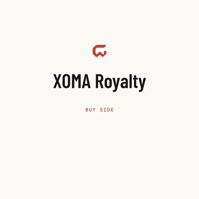 Buy side: XOMA Royalty