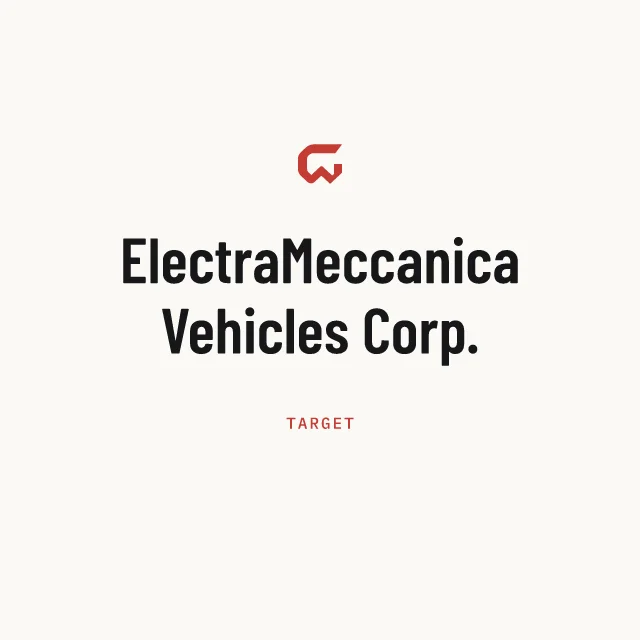 Target: ElectraMeccanica Vehicles Corp.