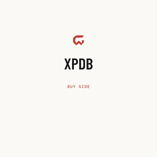 Buy side: XPDB