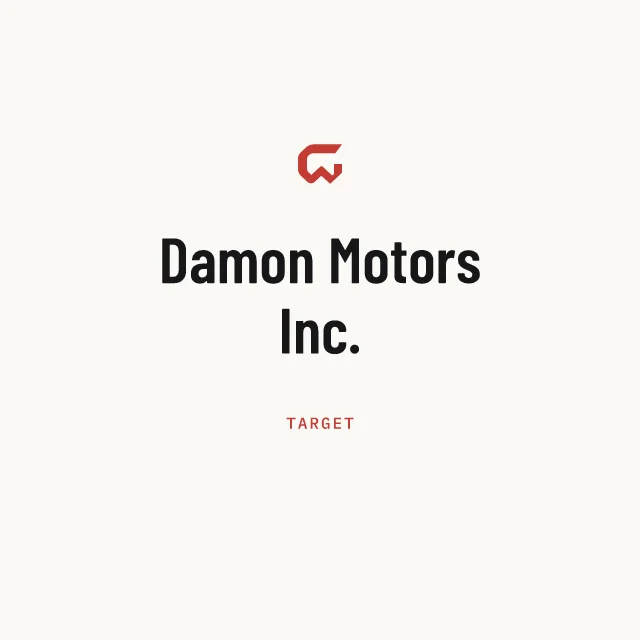 Target: Damon Motors Inc.