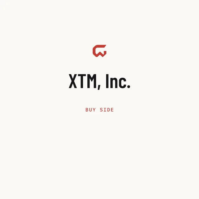 Buy side: XTM, Inc.