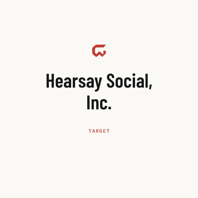 Target: Hearsay Social, Inc.