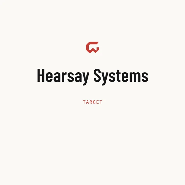 Target: Hearsay Systems