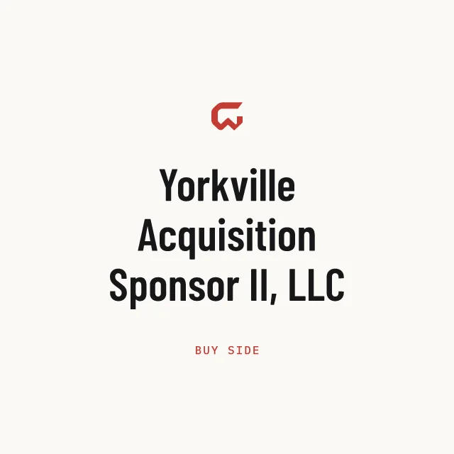 Buy side: Yorkville Acquisition Sponsor II, LLC