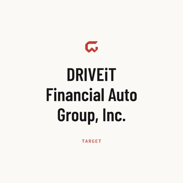 Target: DRIVEiT Financial Auto Group, Inc.