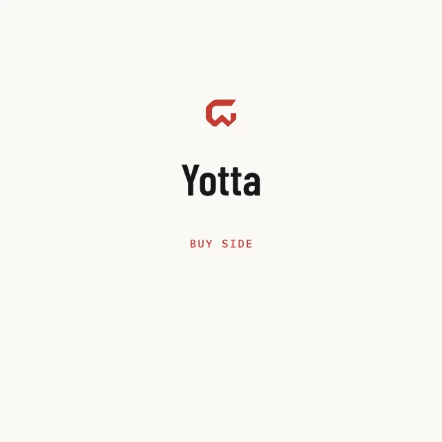 Buy side: Yotta