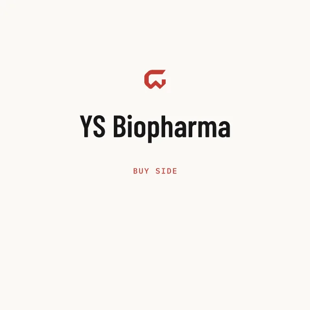 Buy side: YS Biopharma