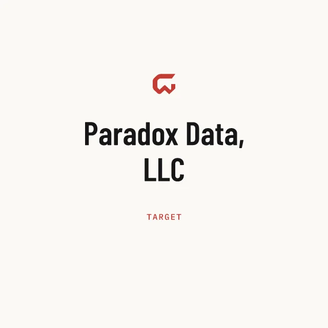 Target: Paradox Data, LLC