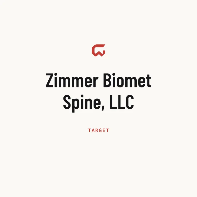 Target: Zimmer Biomet Spine, LLC