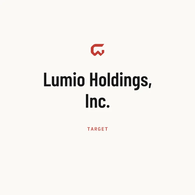 Target: Lumio Holdings, Inc.