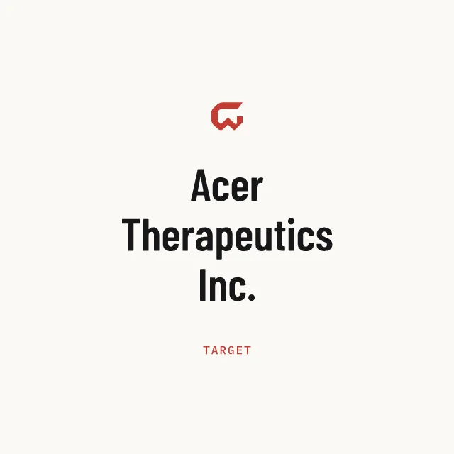Target: Acer Therapeutics Inc.