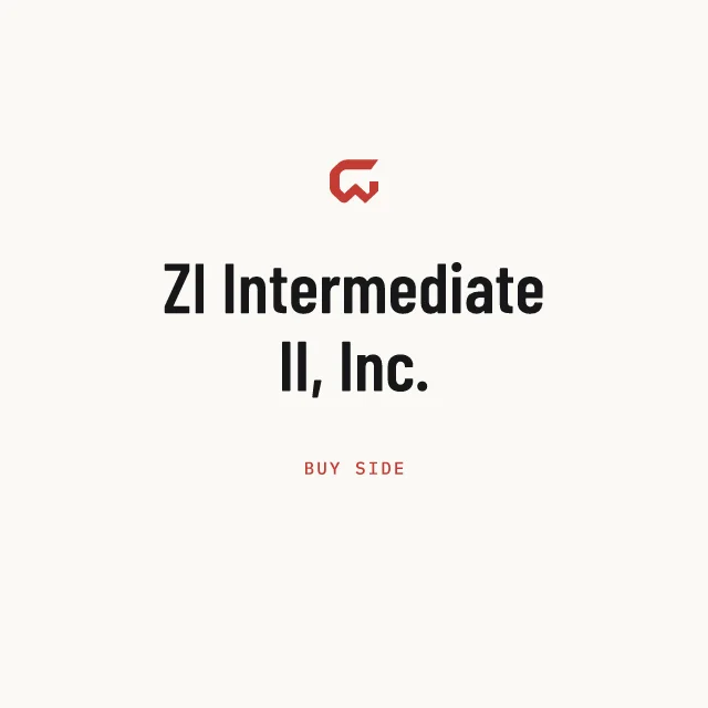 Buy side: ZI Intermediate II, Inc.
