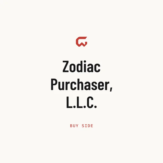 Buy side: Zodiac Purchaser, L.L.C.
