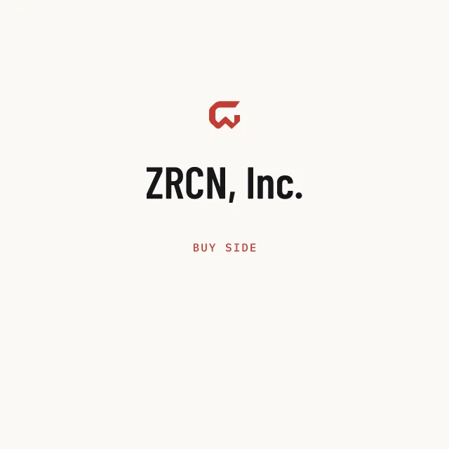 Buy side: ZRCN, Inc.